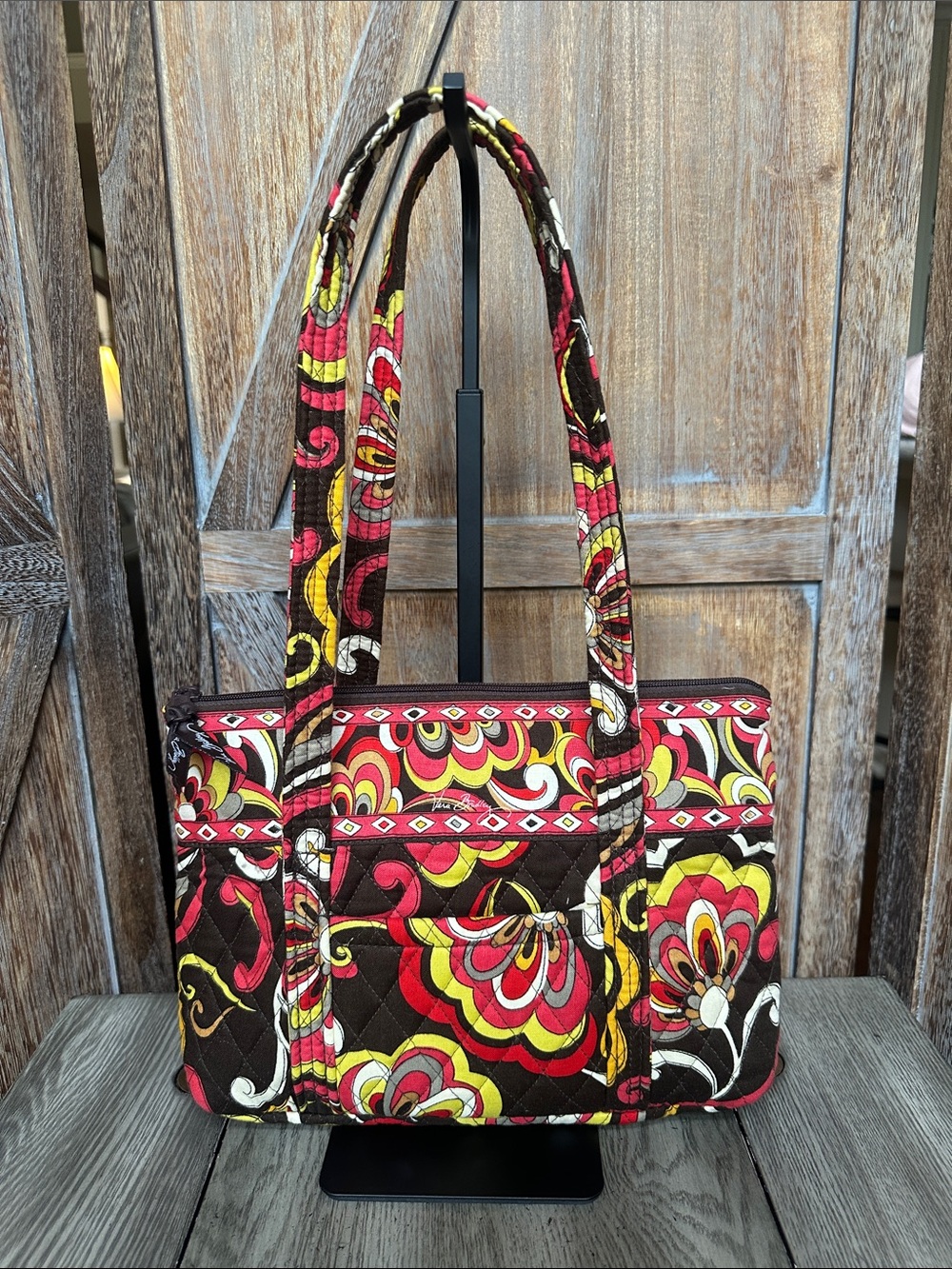 Vera Bradley Puccini Pattern Quilted Shoulder Tote Bag